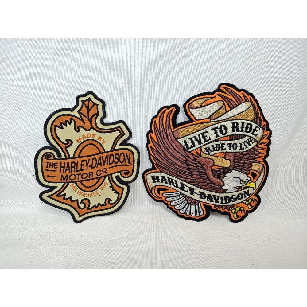 HARLEY DAVIDSON Motorcycles 2 OEM Jacket Patches Official Licensed Merchandise